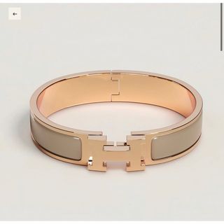 エルメス(Hermes)の【新品未使用】エルメス クリックH ブレスレット マロングラッセ ピンクゴールド(ブレスレット/バングル)