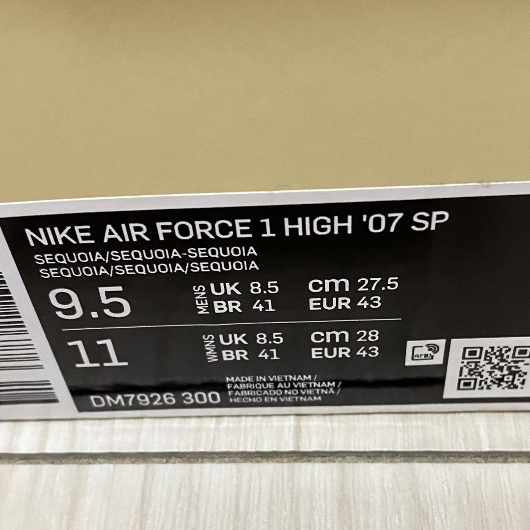 NIKE AIR FORCE 1 HIGH ‘07 PRM 27.5cm 4