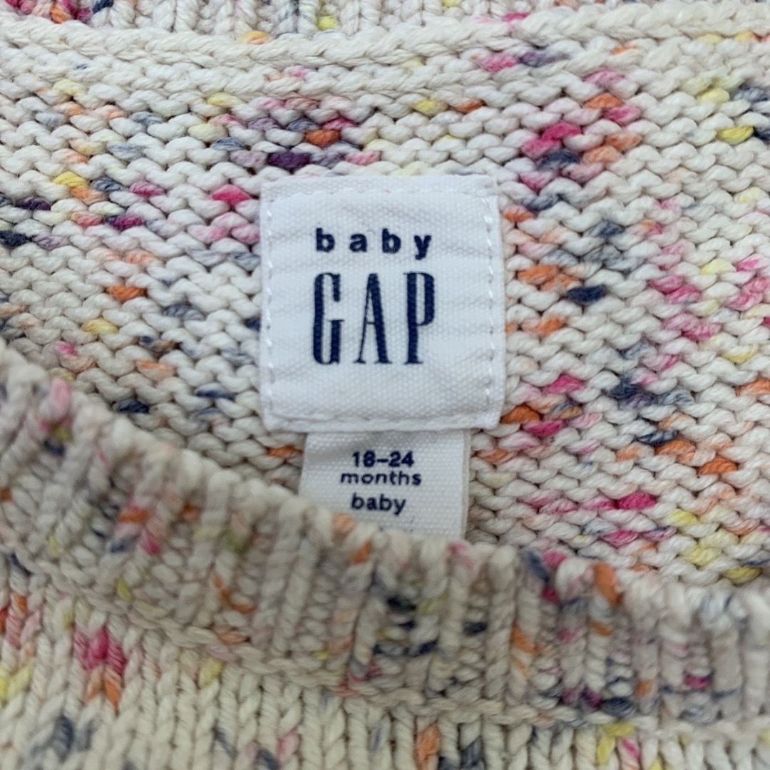 babyGAP(ベビーギャップ)のベビーギャップ  綿ニット　18-24M 90cm キッズ/ベビー/マタニティのキッズ服女の子用(90cm~)(ニット)の商品写真