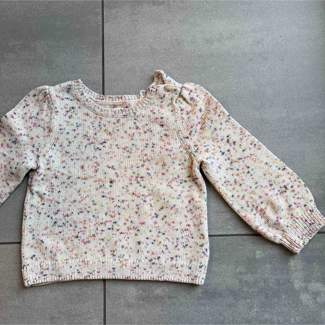 babyGAP(ベビーギャップ)のベビーギャップ  綿ニット　18-24M 90cm キッズ/ベビー/マタニティのキッズ服女の子用(90cm~)(ニット)の商品写真