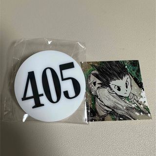 シュウエイシャ(集英社)の冨樫義博展　ハンター試験バッチ　ゴン 405(バッジ/ピンバッジ)