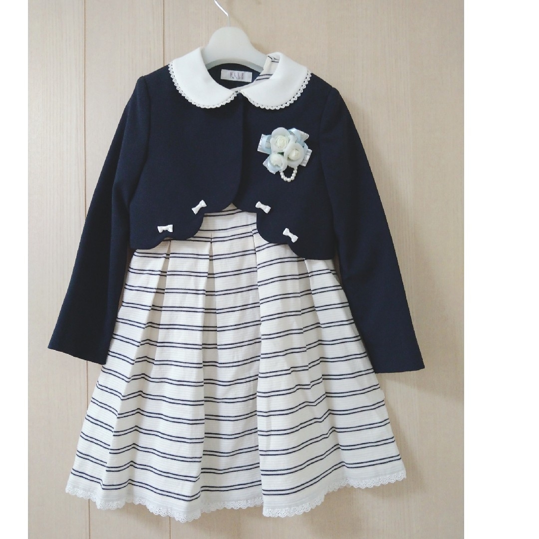ELLE - ELLE en noirエルアンノワール130 入学式 卒園の通販 by ELLE - ELLE en noirエルアンノワール130 入学式 卒園の通販 by