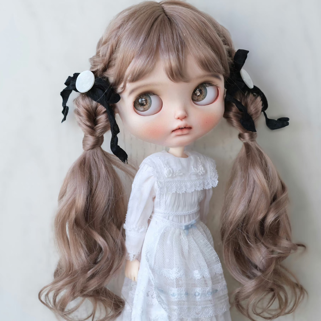 ネオブライス用 海外作家さま メンズモヘアウィッグ ブラック-