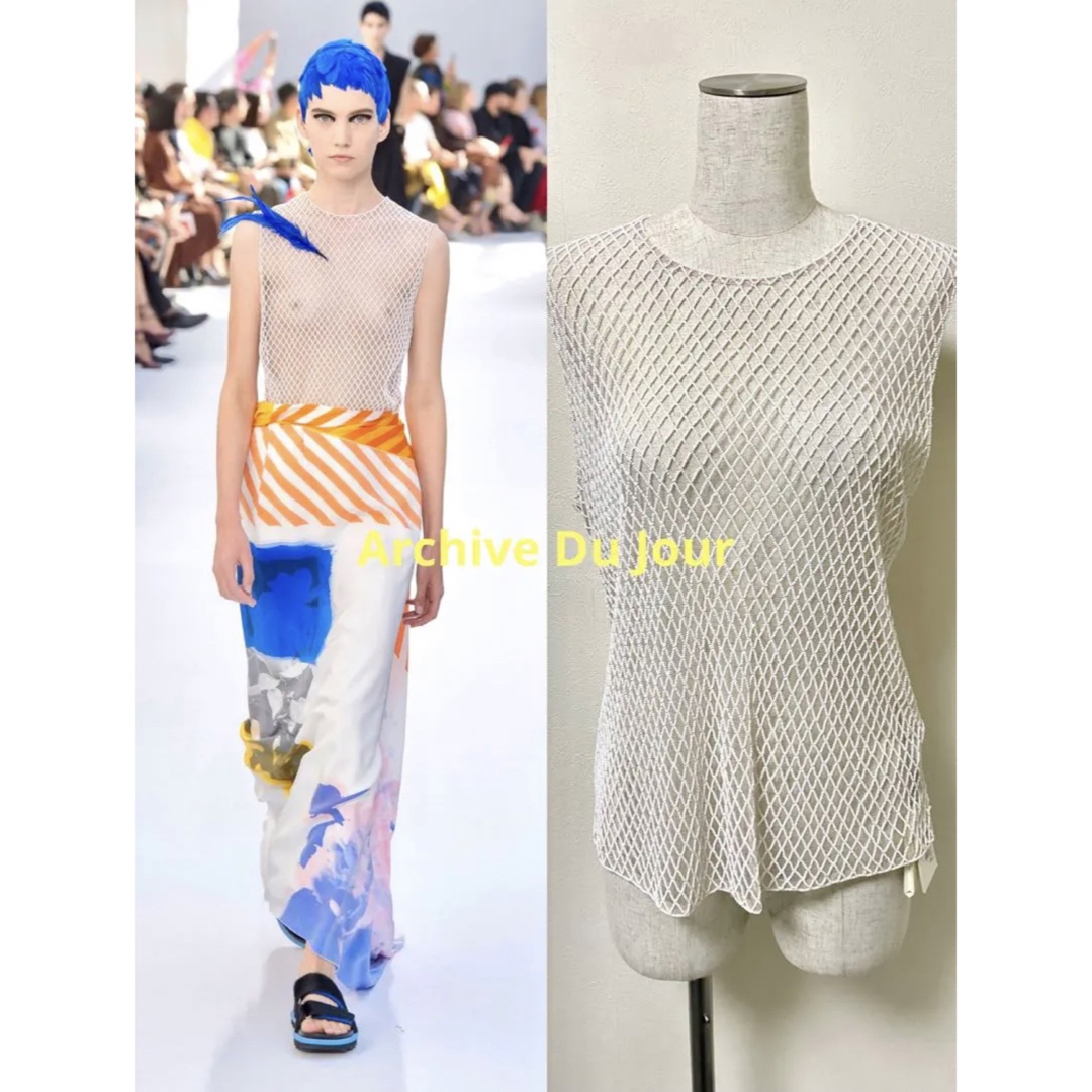 DRIES VAN NOTEN - Dries Van Noten ビーズフェイクパールベスト DRIES VAN NOTEN - Dries Van Noten ビーズフェイクパールベスト