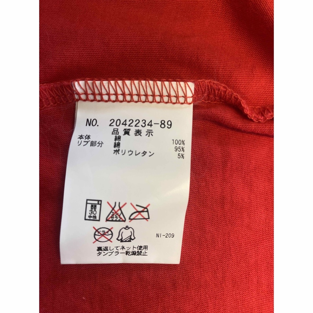 bluecross(ブルークロス)のbluecross赤ノースリーブ キッズ/ベビー/マタニティのキッズ服男の子用(90cm~)(Tシャツ/カットソー)の商品写真