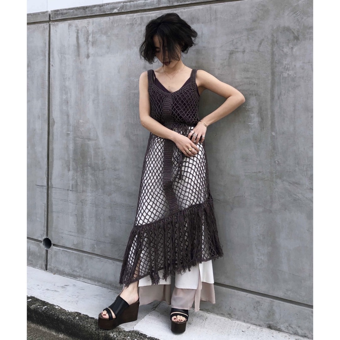 MEDI CROCHET FRINGE DRESS