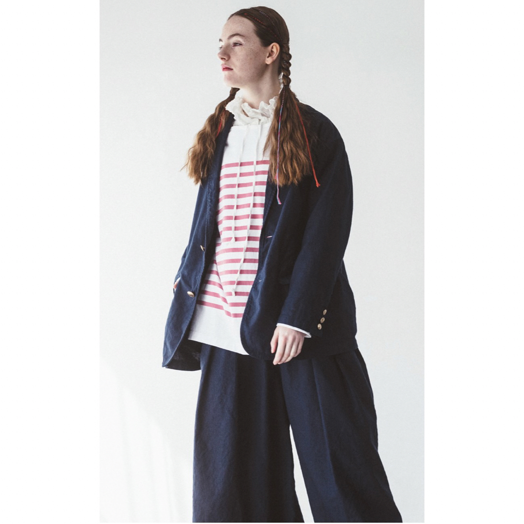 nest Robe - nest Robe 【UpcycleLino】キャンバス トラッドジャケット
