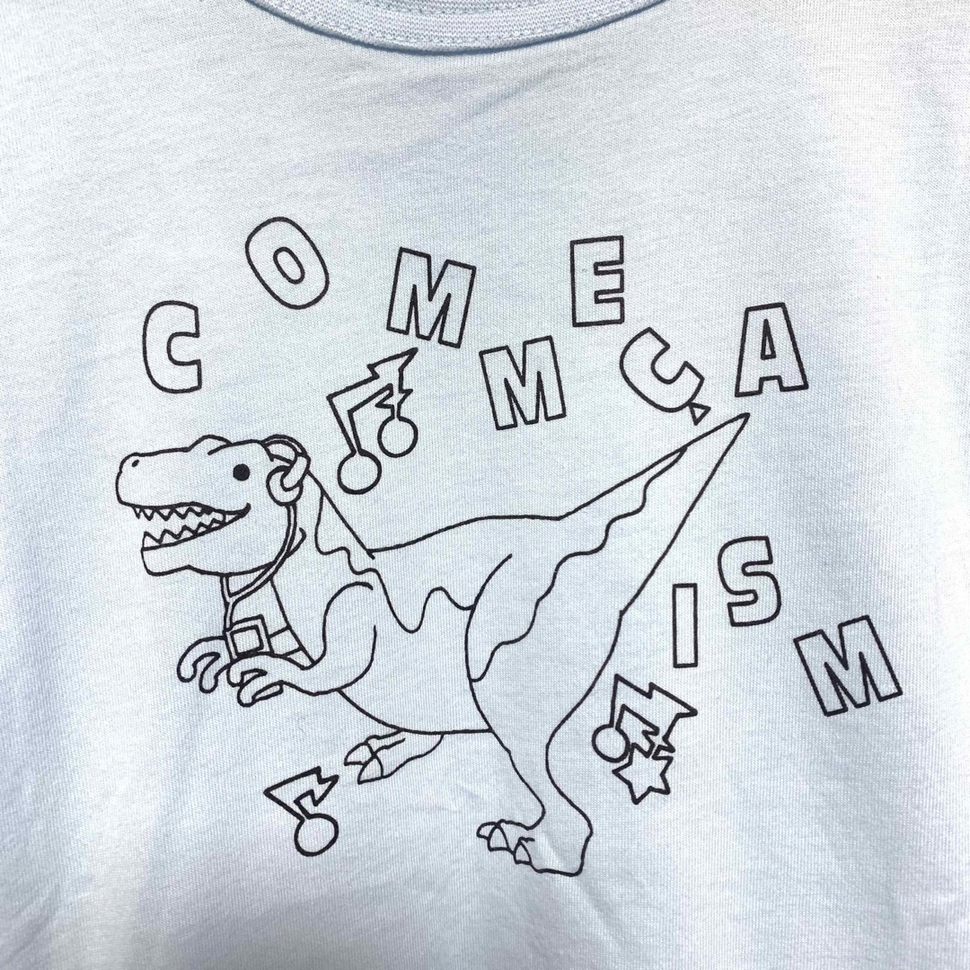 COMME CA ISM(コムサイズム)の未使用品 コムサイズム 恐竜プリント 長袖Tシャツ 120cm 水色 キッズ/ベビー/マタニティのキッズ服男の子用(90cm~)(Tシャツ/カットソー)の商品写真