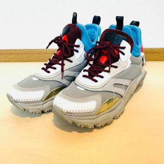 美品 VALENTINO スタッズ メッシュ ニット ローカット スニーカー