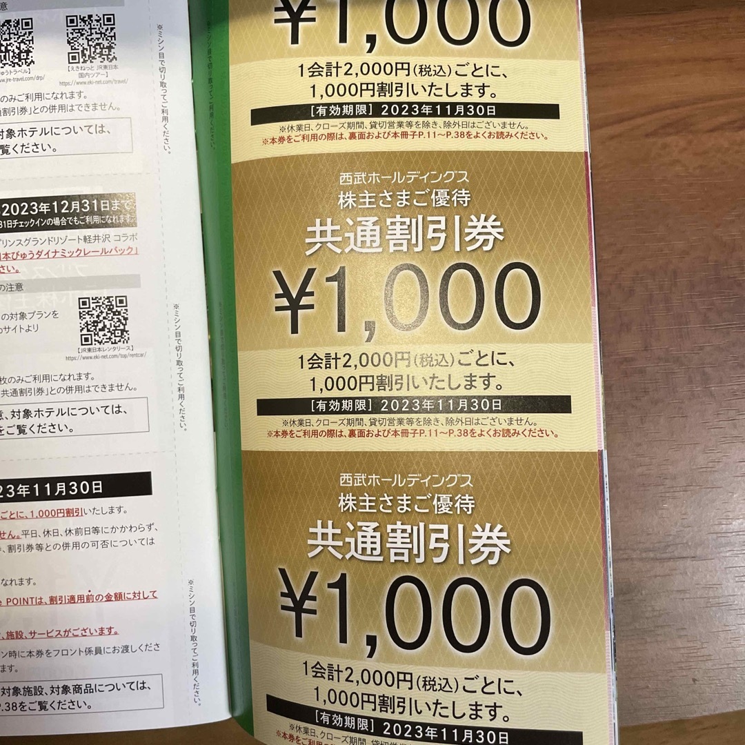 西武 共通割引券 10000円分 /株主優待 - その他