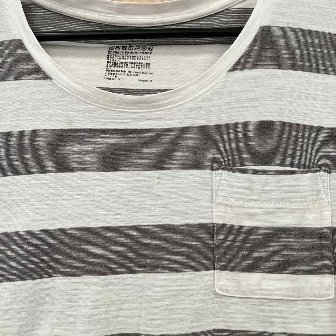 MUJI (無印良品)(ムジルシリョウヒン)の無印良品　ボーダーTシャツ レディースのトップス(Tシャツ(半袖/袖なし))の商品写真