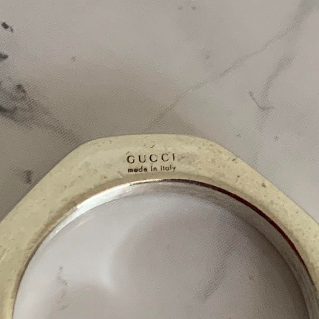 Gucci(グッチ)のGUCCI ヘキサゴン ナットリング リング・指輪 シルバー925 レディース レディースのアクセサリー(リング(指輪))の商品写真