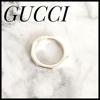 グッチ(Gucci)のGUCCI ヘキサゴン ナットリング リング・指輪 シルバー925 レディース(リング(指輪))