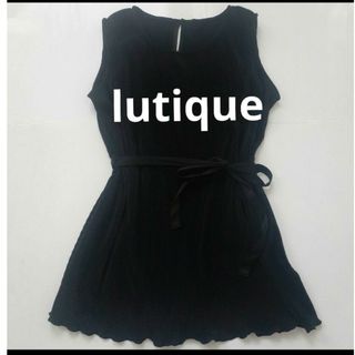 シマムラ(しまむら)の【lutique】ルティーク　しまむら　プリーツトップス　Lサイズ(Tシャツ(半袖/袖なし))