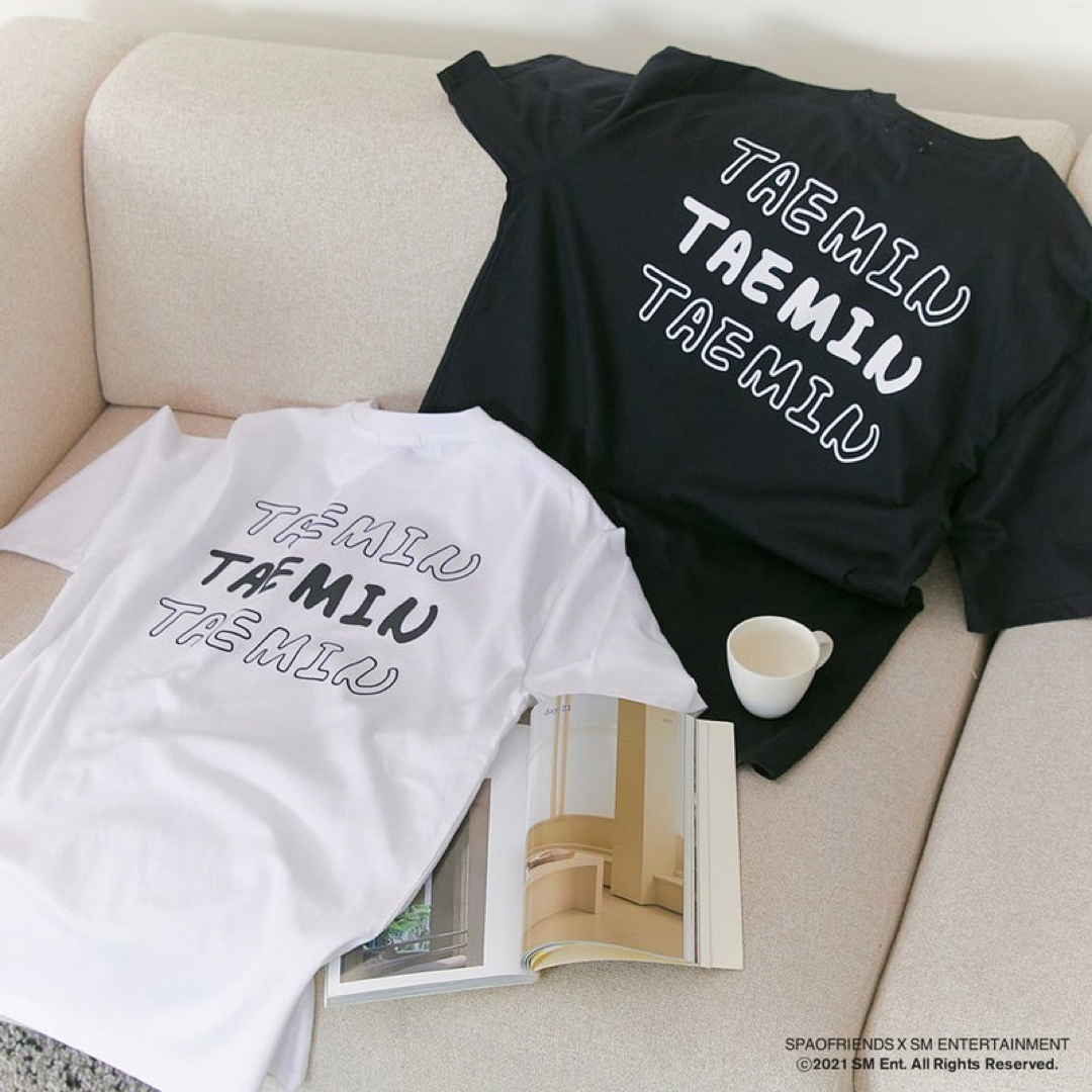SHINee(シャイニー)の新品 SHINee TAEMIN テミン SPAO Tシャツ L 黒 ブラック エンタメ/ホビーのタレントグッズ(アイドルグッズ)の商品写真