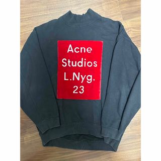 アクネストゥディオズ(Acne Studios)のAcne Studios  BETA FLOCK 名作ロゴスウェット レッド(スウェット)