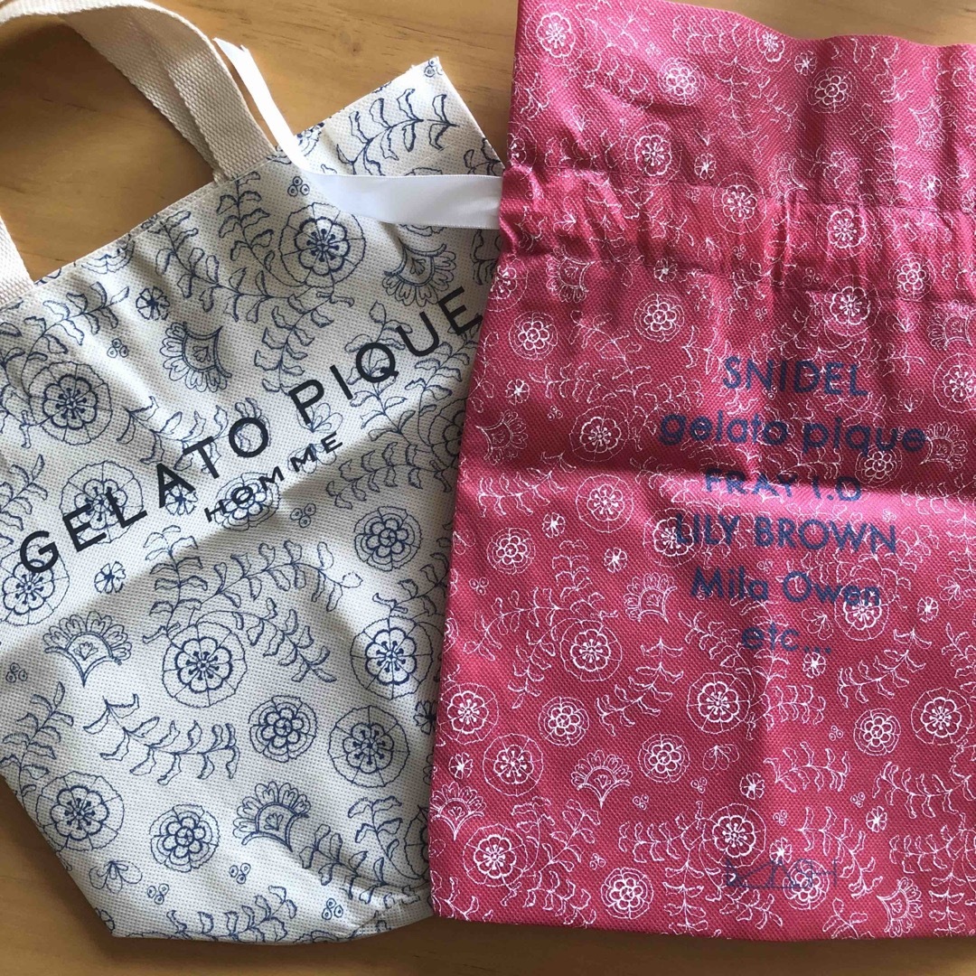 gelato pique ジェラピケ ショップバッグ 袋 手提げ袋 送料込み!!の通販 by ウブドshop|ジェラートピケならラクマ ジェラピケ ショップバッグ 袋 手提げ袋