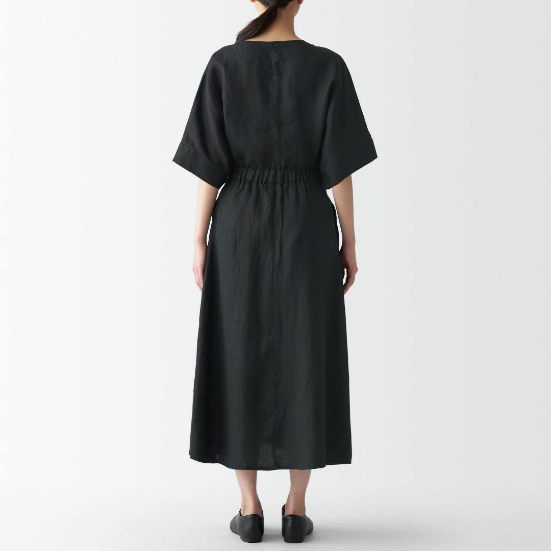 無印良品 ヘンプフレアスカート 黒 婦人Sサイズ 12741619 6