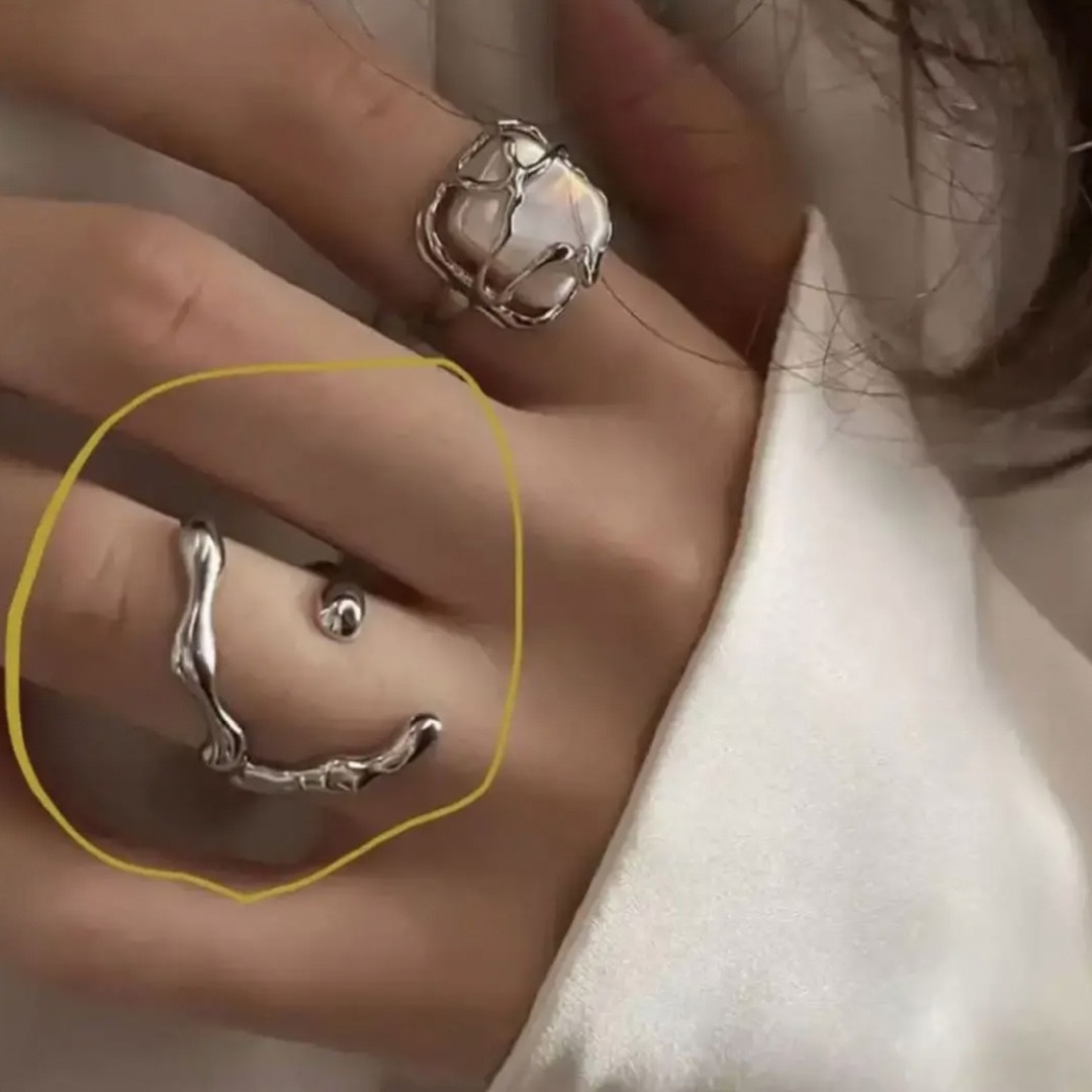 即発送　silver ring ♡ 大人気　シルバー925 レディースのアクセサリー(リング(指輪))の商品写真