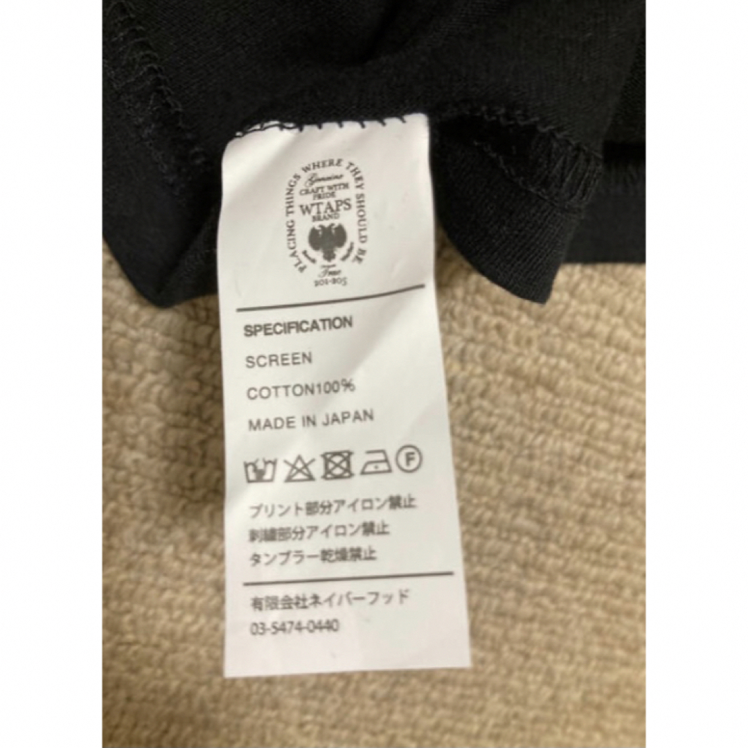 WTAPS SCREEN TEE BLACK XXLサイズ 廃盤