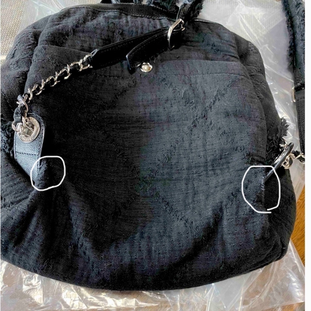 CHANEL(シャネル)のCHAＮEL⭐️フリンジーがかわいい布リュック レディースのバッグ(リュック/バックパック)の商品写真