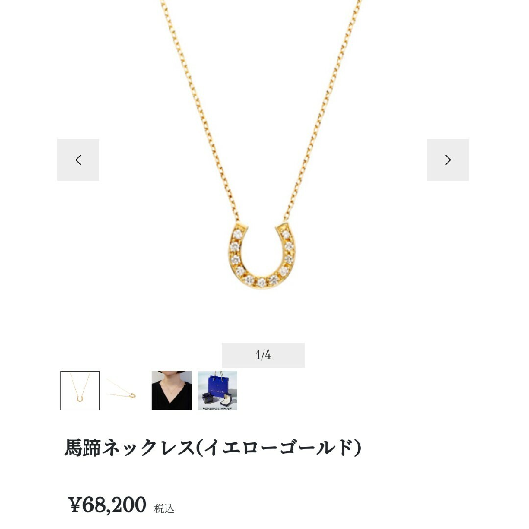 Vendome Aoyama - 【美品】ヴァンドーム 現行 ホースシューネックレス