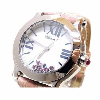 ショパール(Chopard)のショパール 時計 ■ 8509 ハッピースポーツ 5P ピンク サファイア(腕時計)