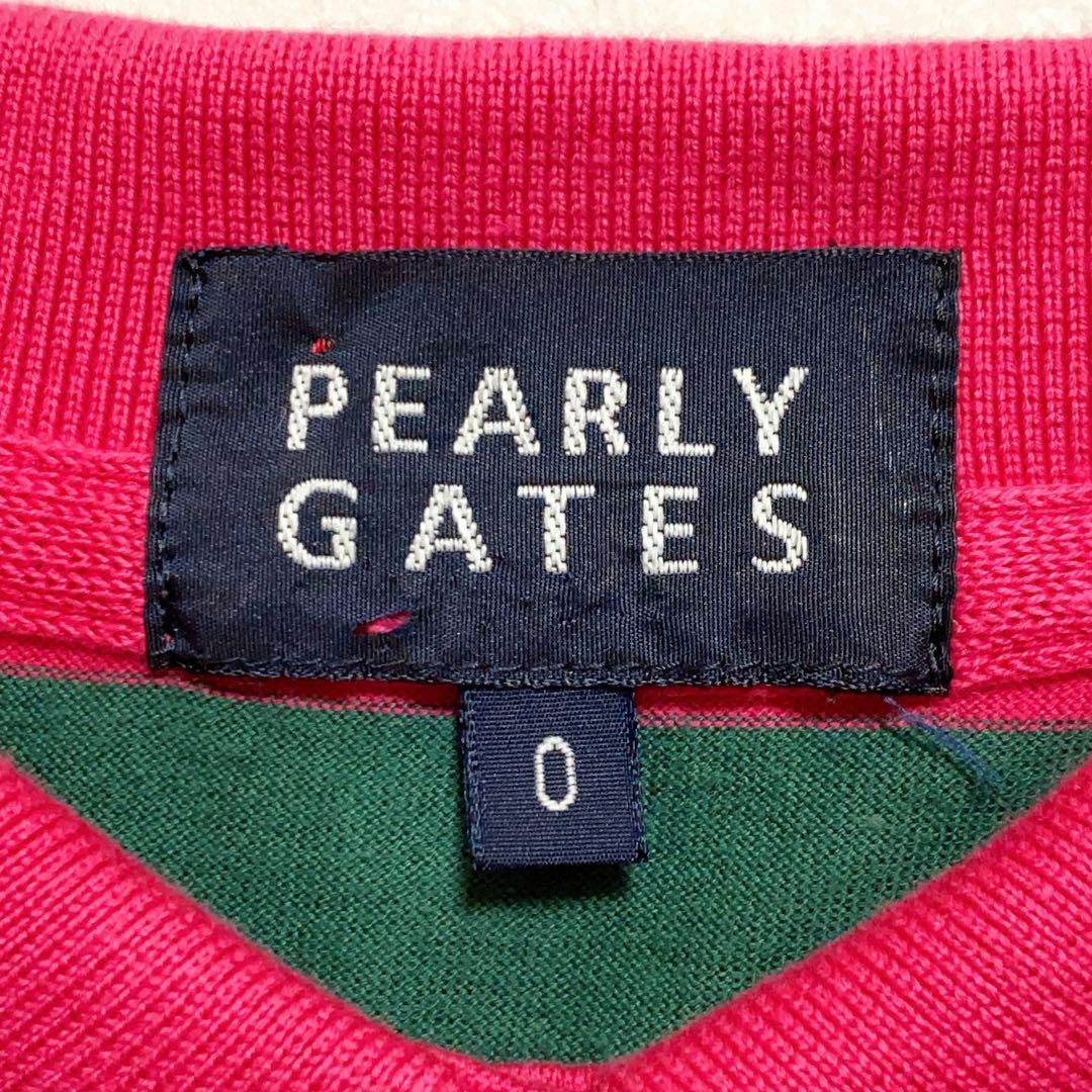 PEARLY GATES(パーリーゲイツ)のパーリーゲーツ【PEARLY GATES】ゴルフウエアー　ポロシャツ　日本製　S スポーツ/アウトドアのゴルフ(ウエア)の商品写真