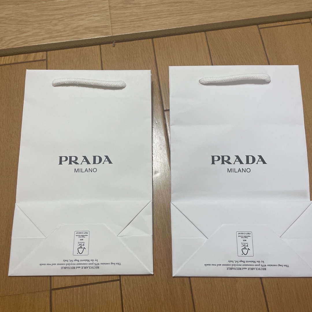 PRADA PRADA ショッパー 2枚セットの通販 by みきっくま's shop｜プラダならラクマ