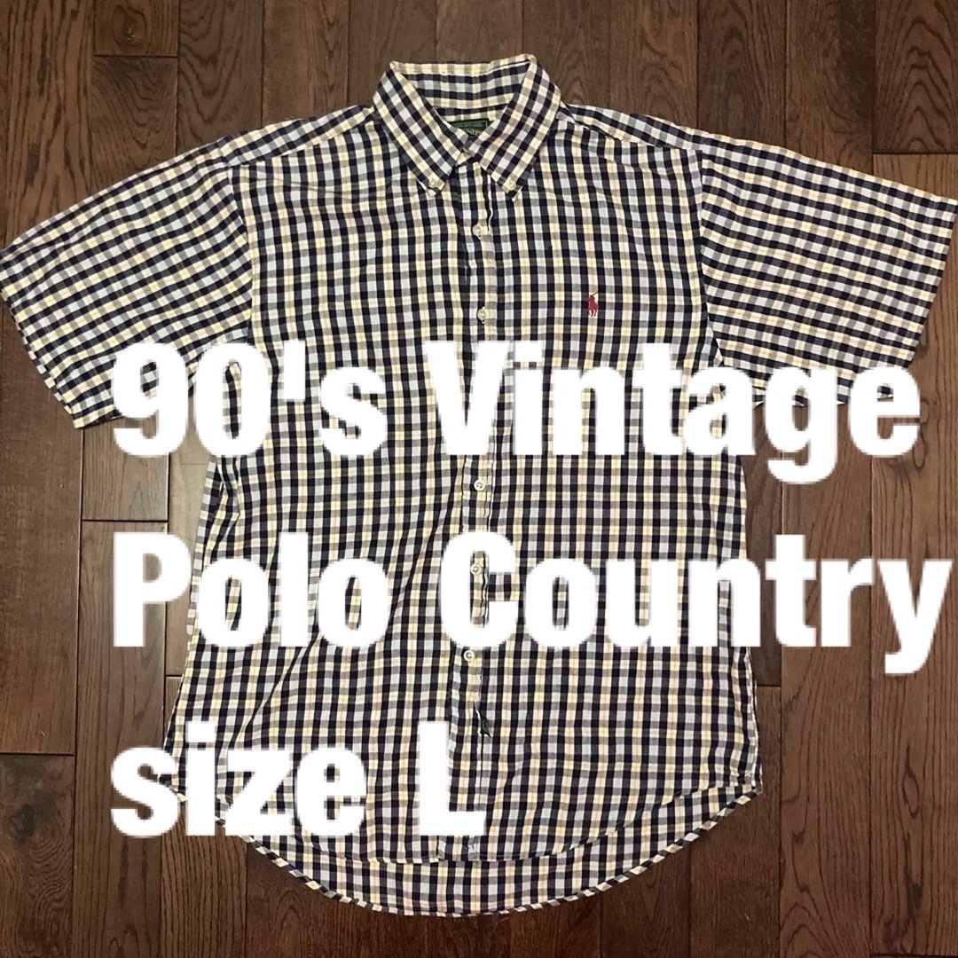 RRL(ダブルアールエル)の90'sポロカントリーPolo Countryチェックシャツビンテージウエスタン メンズのトップス(シャツ)の商品写真