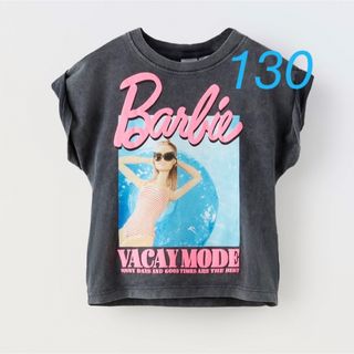 ザラキッズ(ZARA KIDS)のZARA バービー　Tシャツ　130(Tシャツ/カットソー)