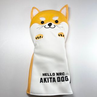 ドライバー用ヘッドカバー（460cc対応）　秋田犬イエロー(その他)