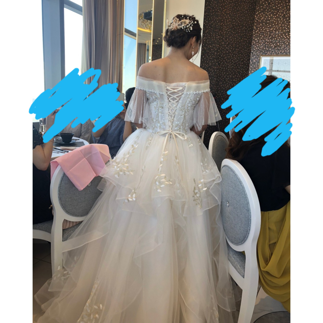 【大幅値下げ】ウェデイングドレス　結婚式 レディースのフォーマル/ドレス(ウェディングドレス)の商品写真