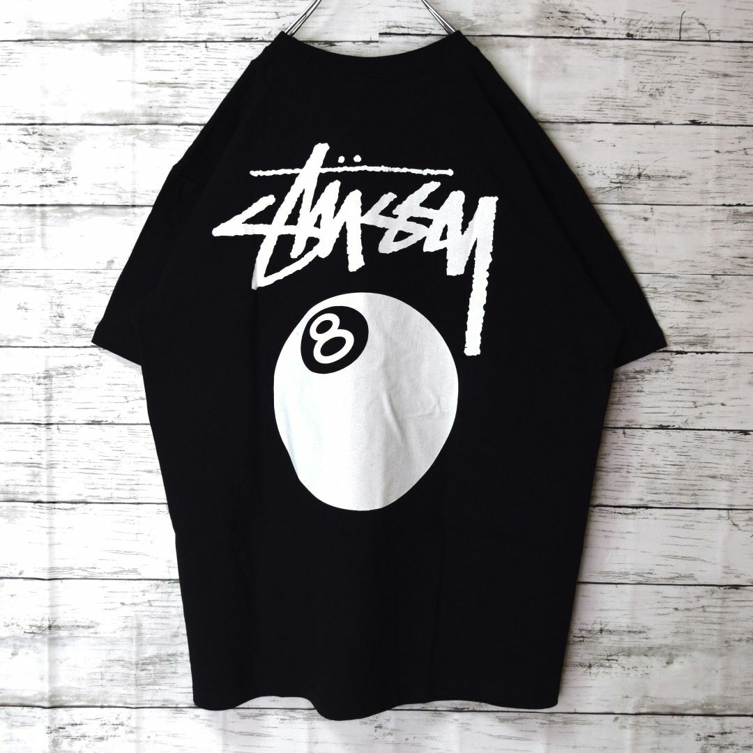 ステューシー stussy 新品タグ　8ボール　ブラックXL