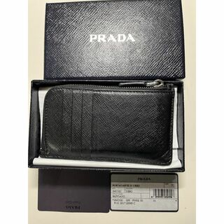 プラダ(PRADA)のプラダ　黒 ミニウォレット 2MC021 PRADA SAFFIANO(コインケース/小銭入れ)