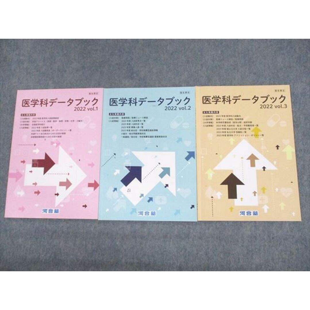 UP10-070 河合塾 医学科データブック 2022 VOL.1〜3 通年セット 状態良い 計3冊 15S0D