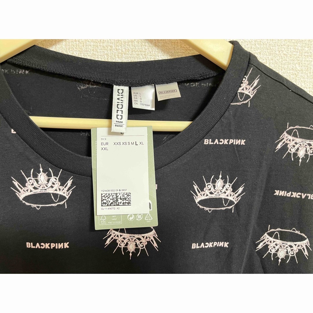 H&M(エイチアンドエム)の【H&M】BLACKPINK  Tシャツ レディースのトップス(Tシャツ(半袖/袖なし))の商品写真