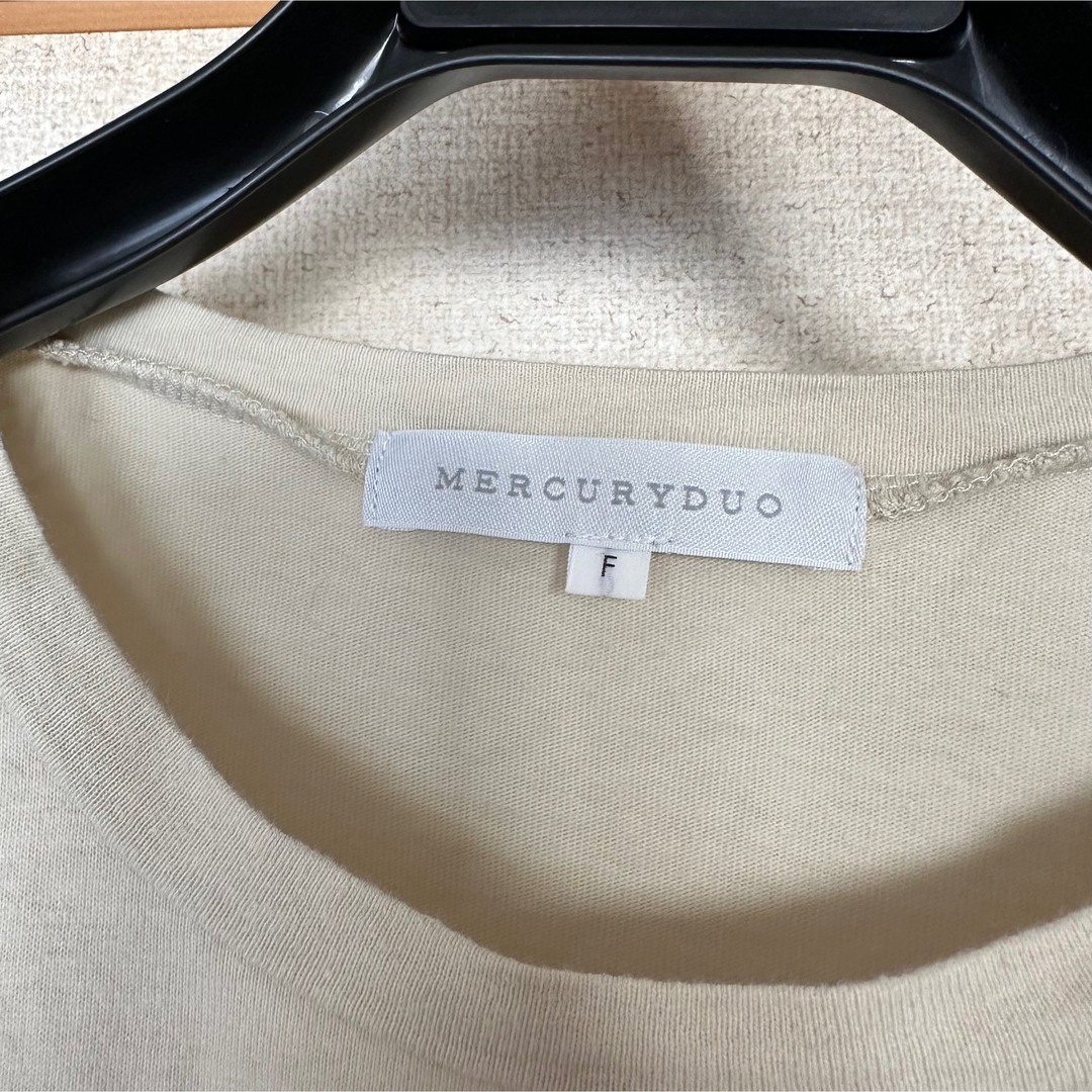 MERCURYDUO(マーキュリーデュオ)の【MERCURYDUO】シンプルロゴTシャツ ミントグリーン レディースのトップス(Tシャツ(半袖/袖なし))の商品写真