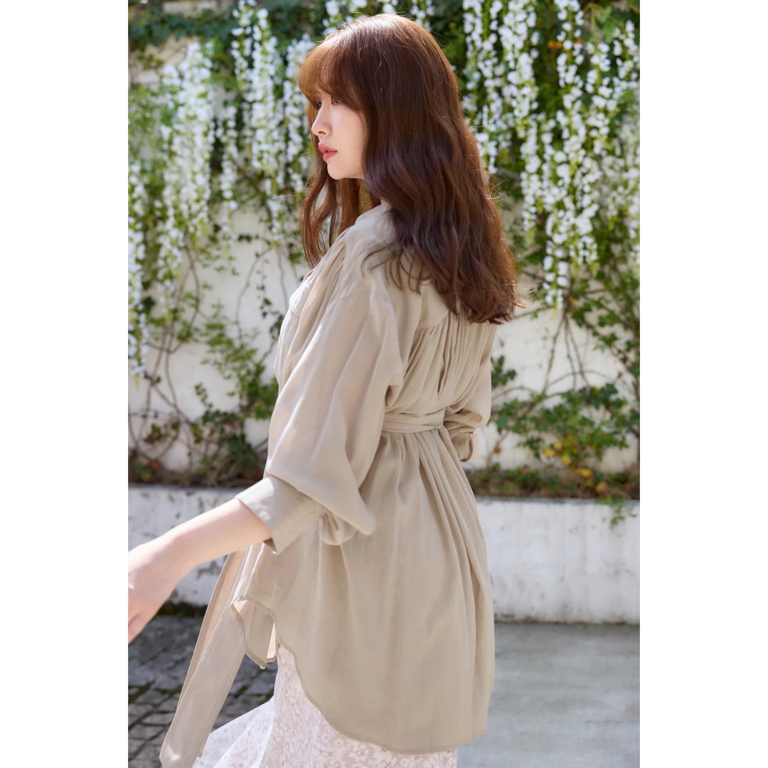 Her lip to - Herlipto Cotton-blend Voile Sheer Shirtの通販 by yy's ...