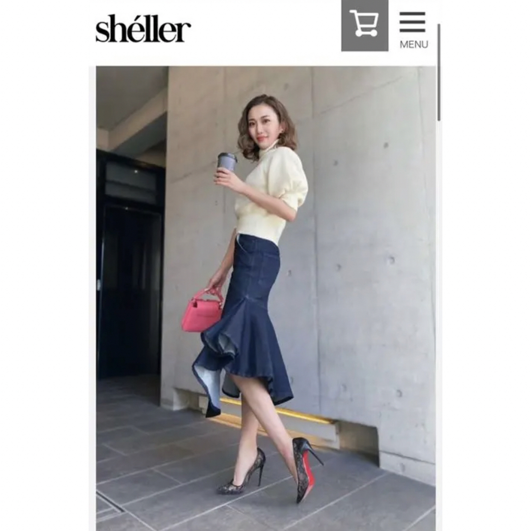 eimy istoire - sheller シェリエ デニムマーメイドスカート Sの通販