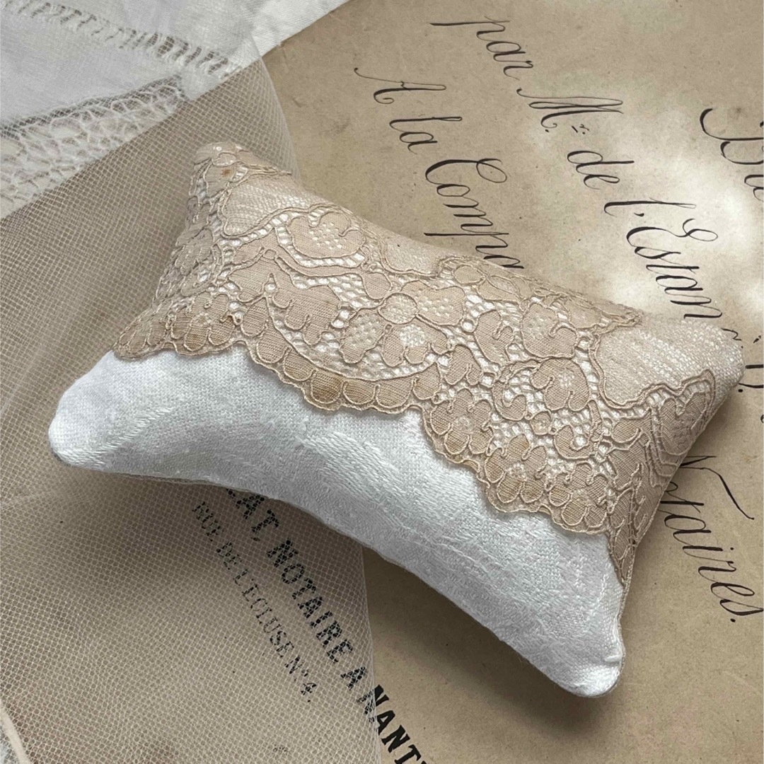 本物新品保証】 【美品】フランスアンティーク AM手刺繍 レースフリル 本物新品保証】 【美品】フランスアンティーク AM手刺繍 レースフリル