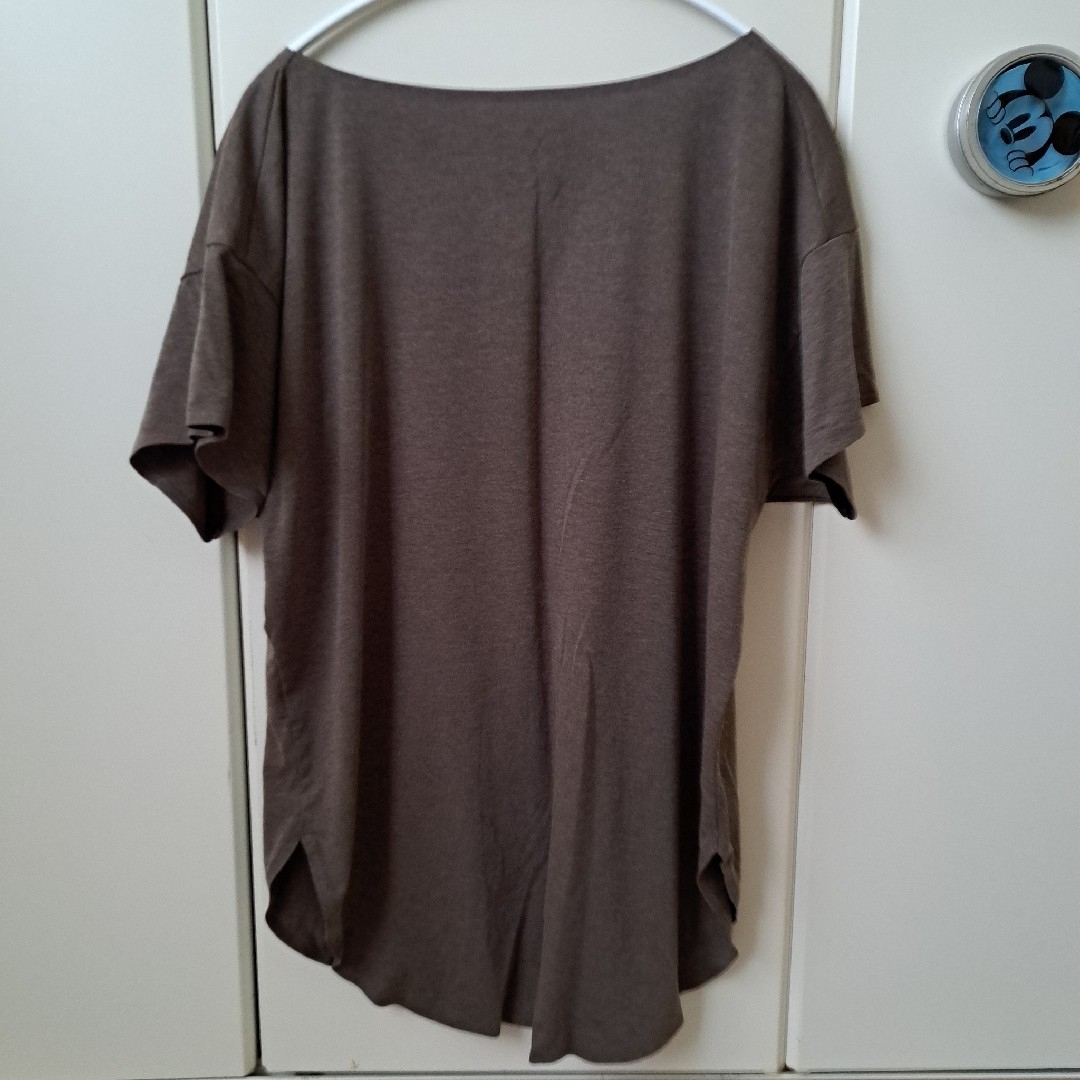 UNIQLO(ユニクロ)のユニクロエアリズム　ロングティシャツ レディースのトップス(Tシャツ(半袖/袖なし))の商品写真