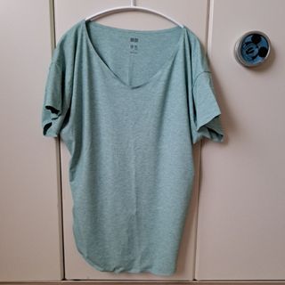 ユニクロ(UNIQLO)のユニクロエアリズム　ロングティシャツ(Tシャツ(半袖/袖なし))