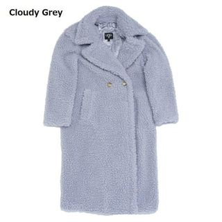 アグ(UGG)のUGG(アグ) 1120631 GERTRUDE LONG TEDDY COAT コート Cloudy Grey(ロングコート)