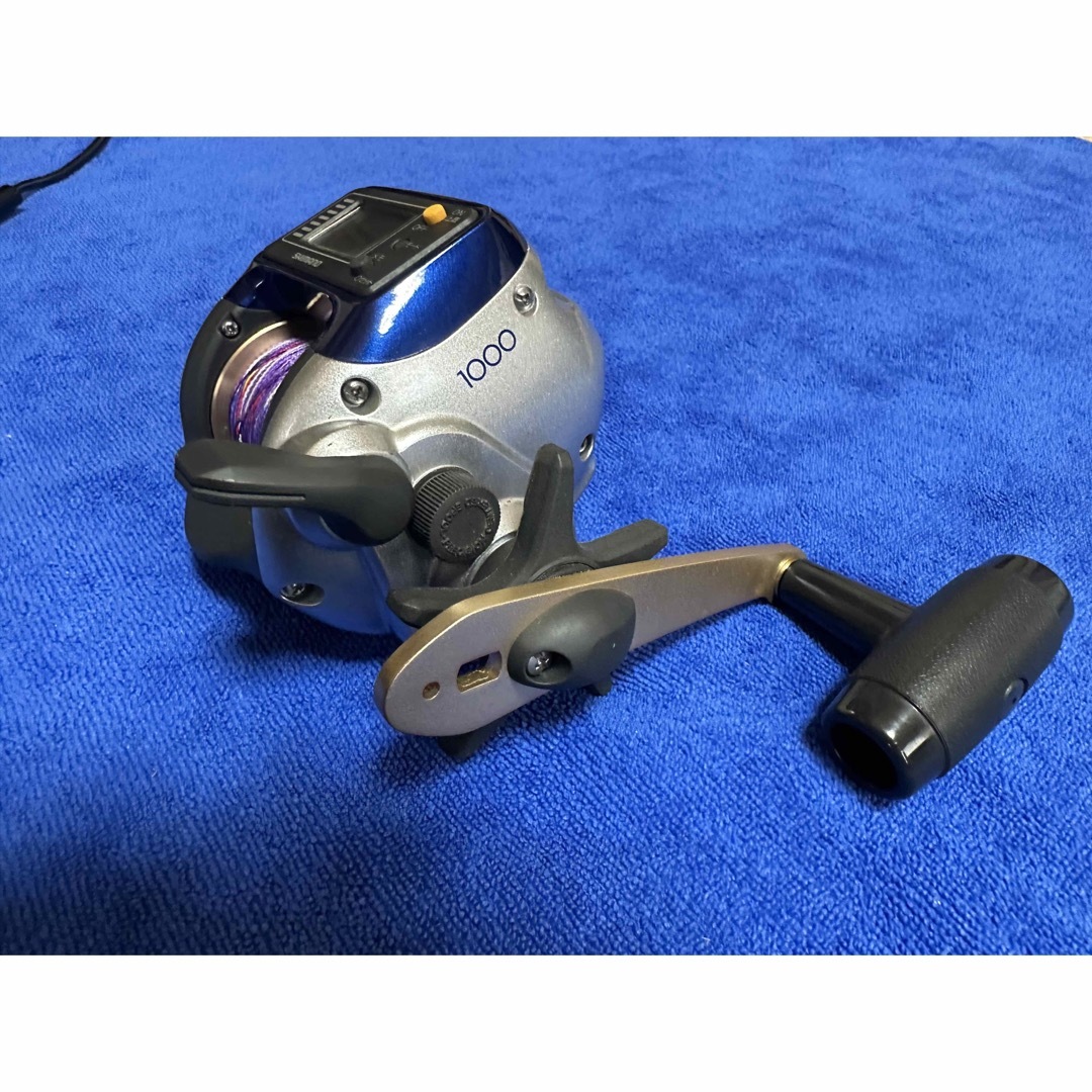 美品　SHIMANO シマノ　SLS小船　1000 カウンター付　両軸リール 1