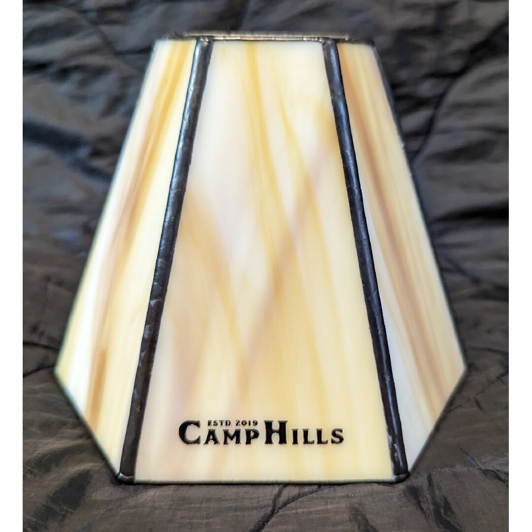 【未使用】CAMP HILLS ガラスのランプシェード  マーブルタン