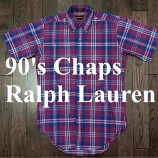 ラルフローレン(Ralph Lauren)の90sラルフローレンchaps Ralph Laurenチェックシャツビンテージ(シャツ)