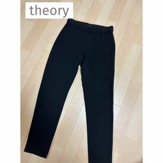 セオリー(theory)の【日本製】セオリー theory カジュアルパンツ 黒 ブラック オフィスパンツ(カジュアルパンツ)