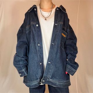 極美品　PELLE PELLE ペレペレ デニムシャツ　2XL パイソン 蛇柄