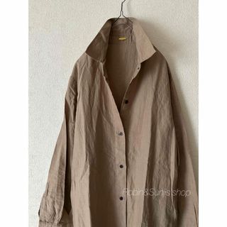 ドゥーズィエムクラス(DEUXIEME CLASSE)のDeuxieme Classe beige linen ロングワンピース(ロングワンピース/マキシワンピース)